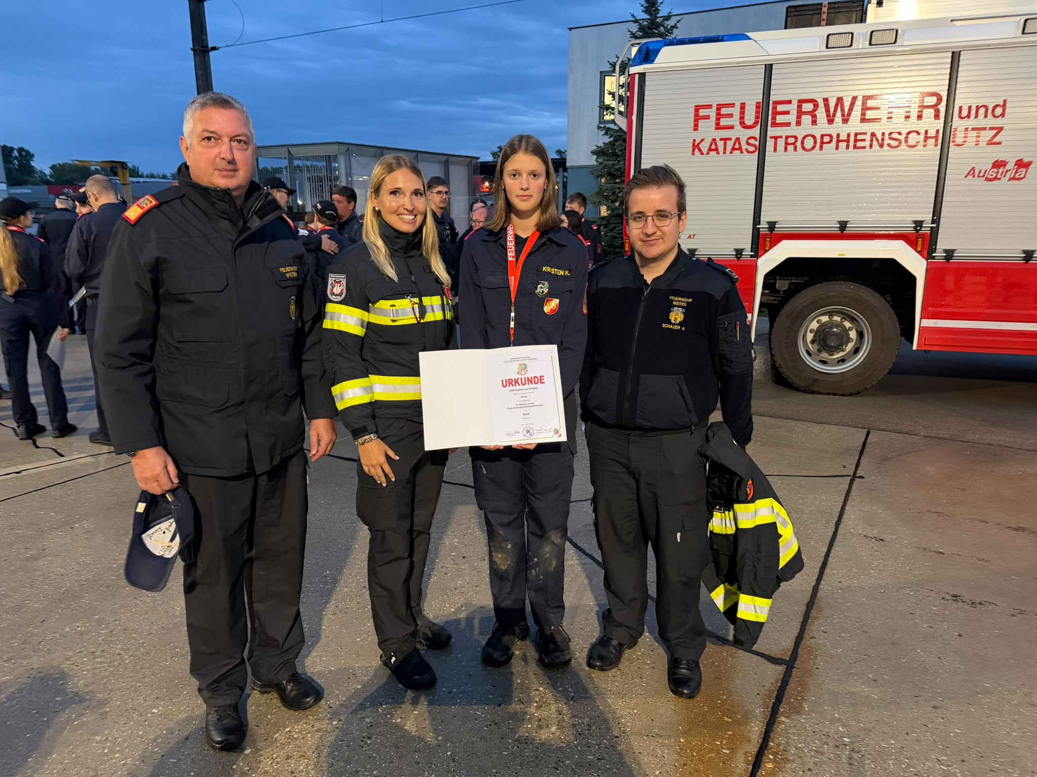 Herausragende Leistung beim Feuerwehrjugendleistungsabzeichen in Gold!